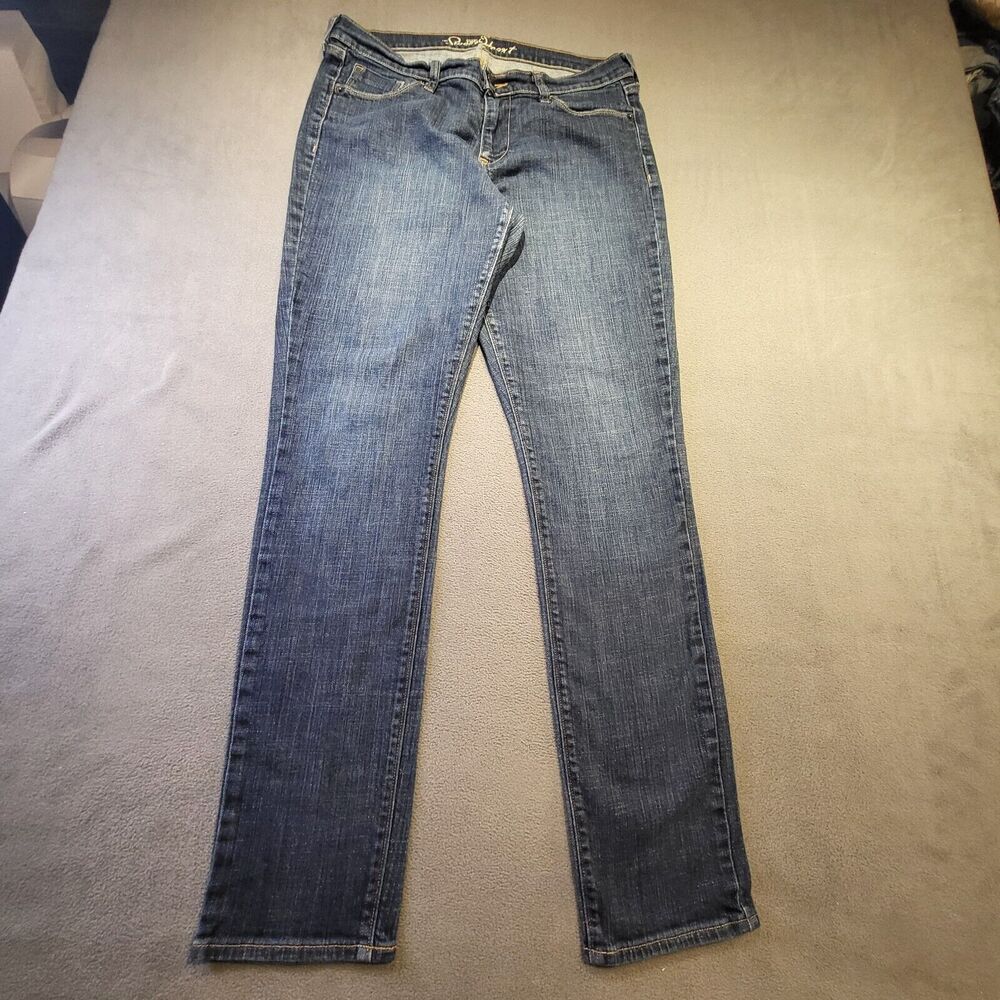 Old Navy Sweet Heart Womens Size 10 Blue Straight Leg Jeans Stretch Denim